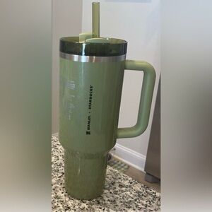 Olive Green Starbucks x Stanley Vacuum Seal Quencher